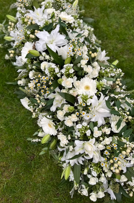 Casket Spray – Funeral Tribute Flowers