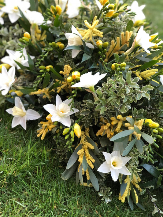 Casket Spray – Funeral Tribute Flowers