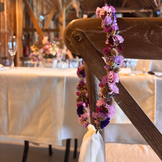 Wildflower Dried Flower Crown | Handcrafted Bridal & Occasion Headpiece