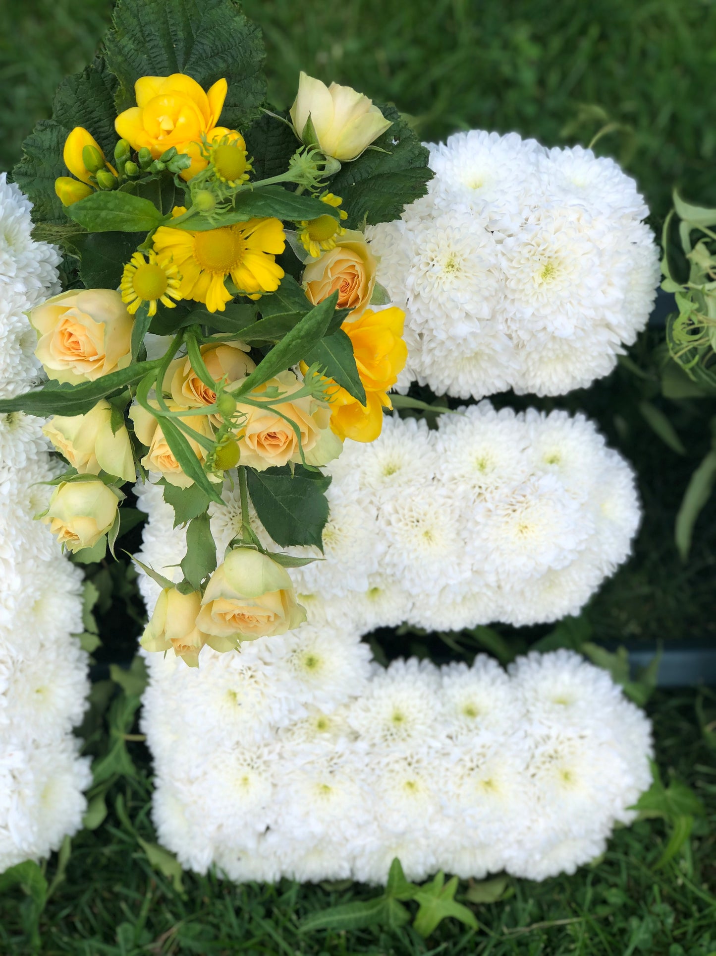 Letter-Shaped Funeral Tribute – Brother