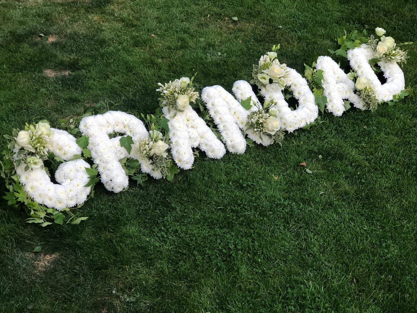 Letter-Shaped Funeral Tribute – Grandad