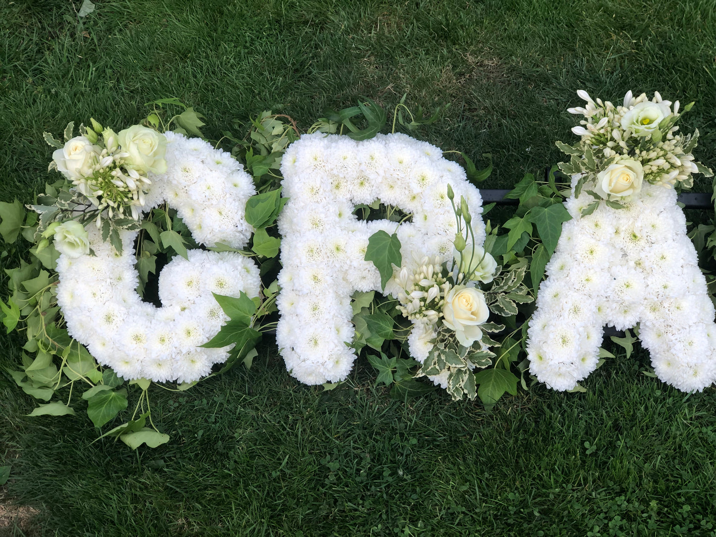 Letter-Shaped Funeral Tribute – Grandad