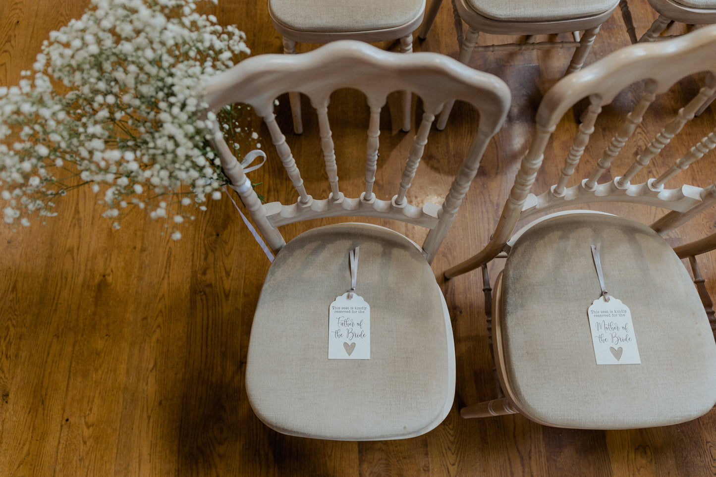 Pew Ends - attached to the chair